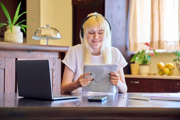 A split-screen image showing a person organizing receipts and financial documents on one side, and the same person smiling confidently while filing taxes online on the other side.