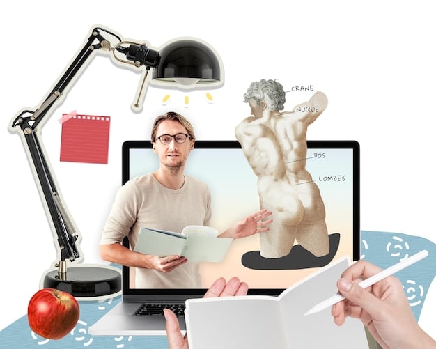 A collage of images representing different subjects that can be tutored online, including math equations, a globe for geography, a book for literature, and a beaker for science. The collage is visually appealing and emphasizes the wide range of subjects available for online tutoring.