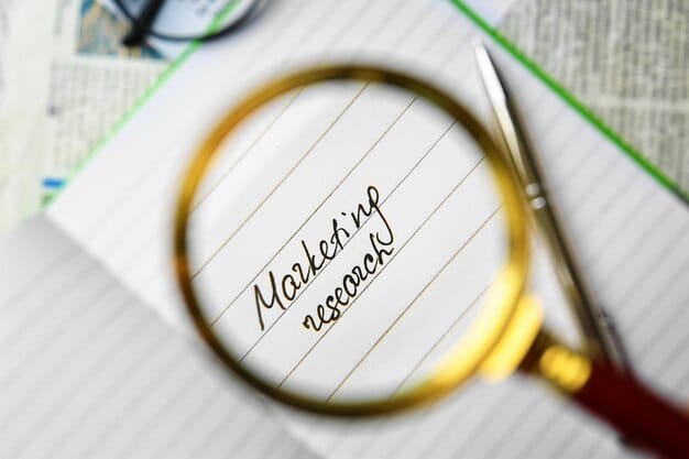 A magnifying glass focusing on a document with the words 