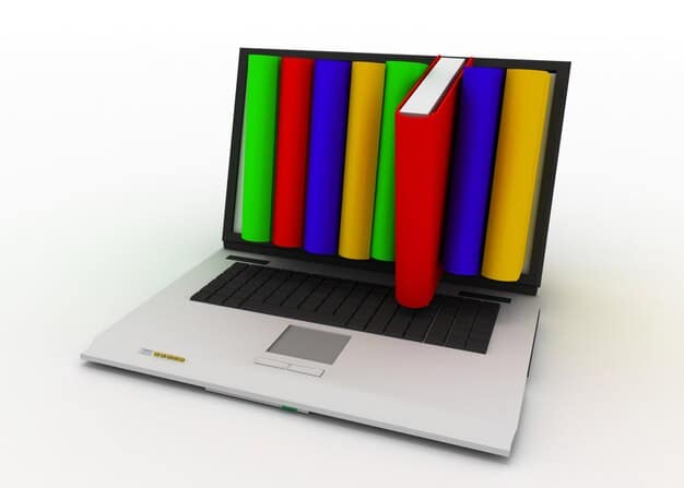 A graphic displaying the exponential growth of online learning platforms, showing an upward-trending graph with icons representing various course subjects and student demographics.