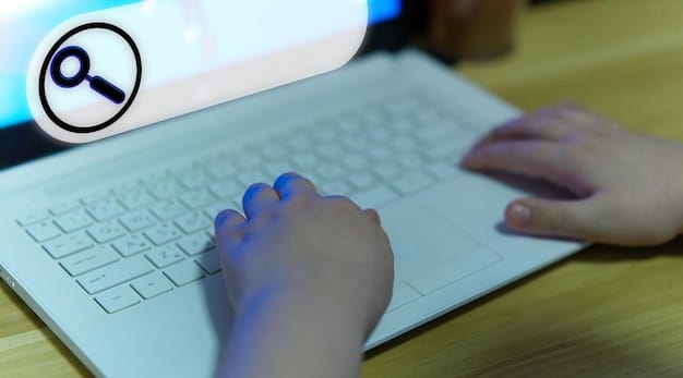 A close-up shot of a person using a keyword research tool on a laptop. The screen clearly displays various keywords related to e-commerce products, along with their search volumes and competition levels. The image conveys analytical precision.