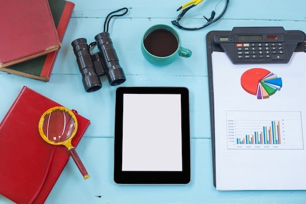 A collage showing various methods of market research, including online surveys on a tablet, focus group discussions, social media analytics dashboards, and a researcher analyzing data on a computer screen.