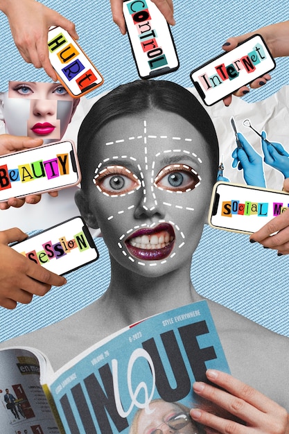 A collage of diverse social media posts. Each post features visually appealing graphics with concise text highlighting marketing tips, client success stories, and industry insights. The posts are branded with consistent color schemes and logos.