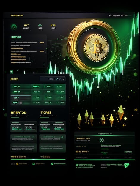 A detailed screenshot of a cryptocurrency tax software interface, showing transaction history, capital gains/losses, and generated tax reports, with a calculator and legal documents faintly visible in the background.