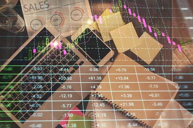 A visual representation of a diversified investment portfolio, showing various asset classes like stocks, bonds, real estate, and commodities represented by different colored segments in a pie chart, with arrows indicating stability and growth.