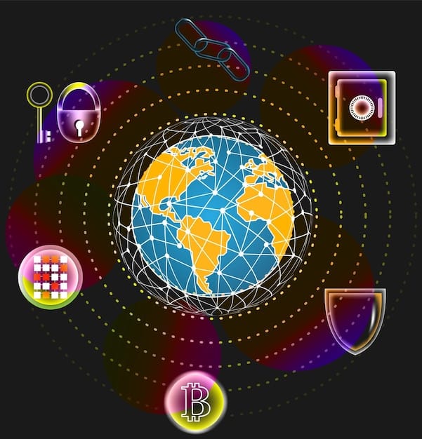 A digital diagram illustrating an interlocking web of regulatory symbols (SEC, CFTC, IRS logos) over a map of the United States, representing the complex regulatory environment for cryptocurrencies.